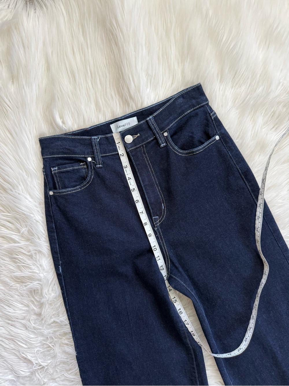 Level 99 Dark Blue Wide Leg Jeans Size 29 - Picture 11 of 13